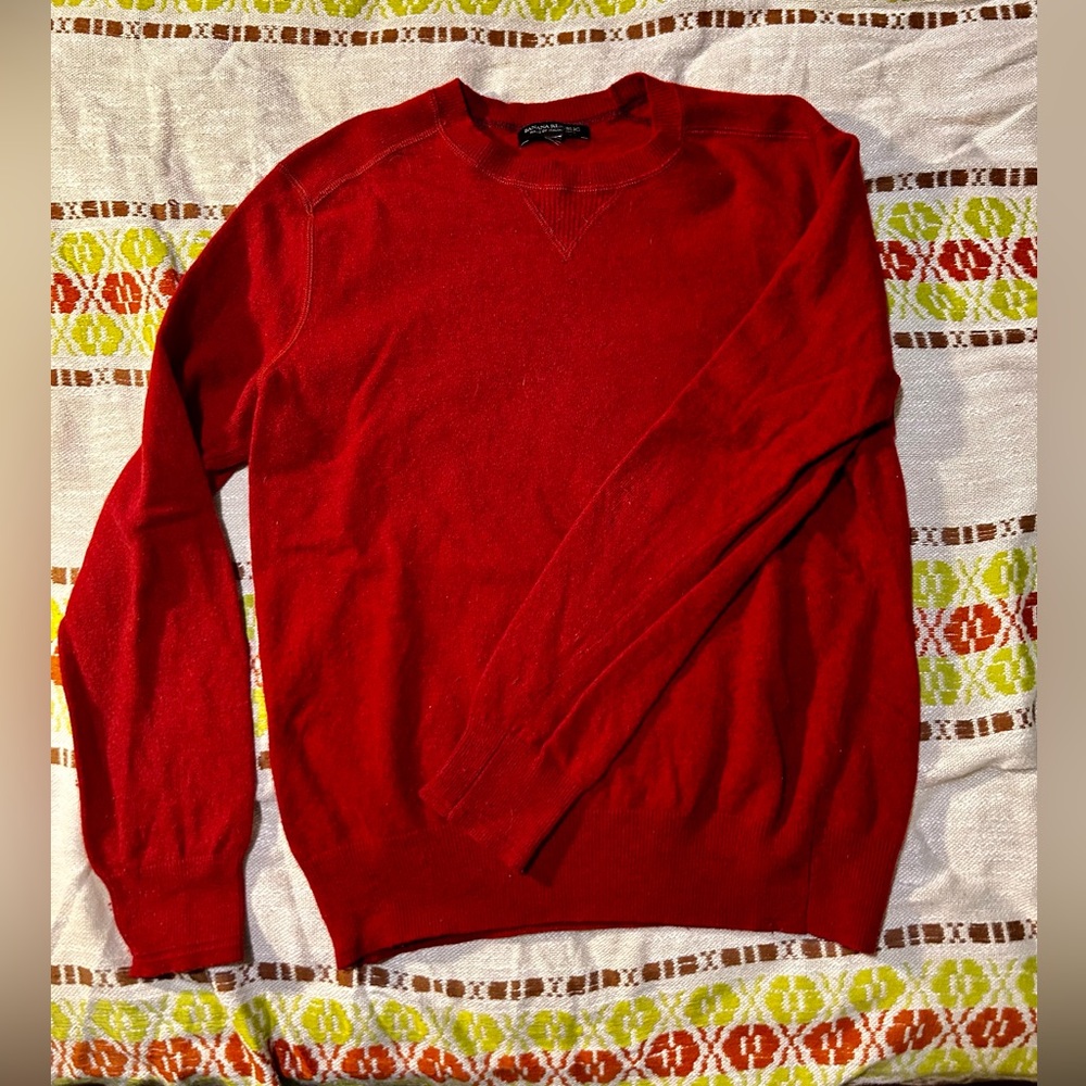 Banana Republic Red Marino Wool Sweater